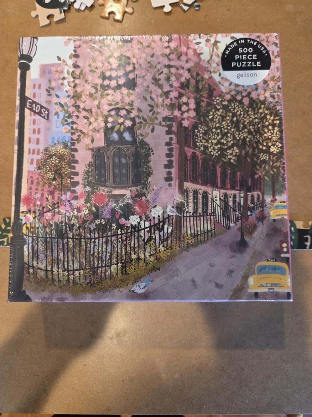 NIB Galison Blooming Streets 500 Piece Puzzle